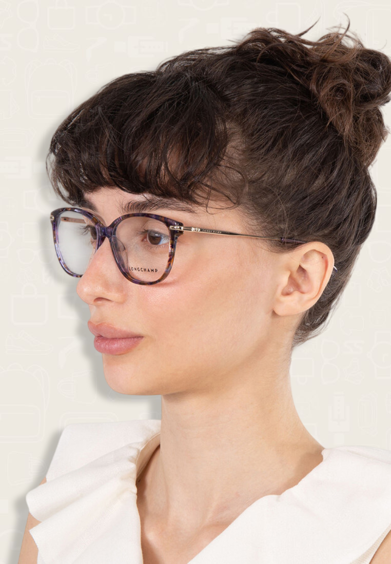 Longchamp Demo Square Ladies Eyeglasses