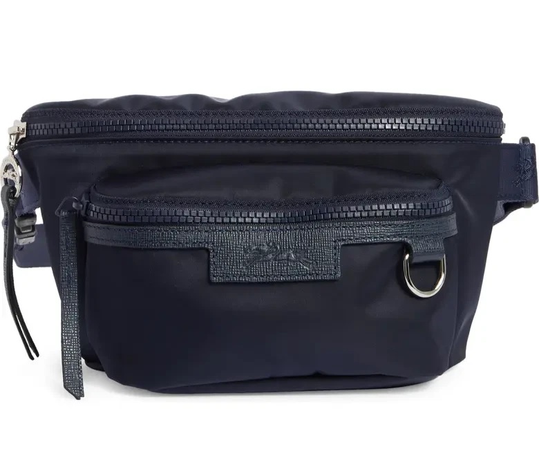 longchamp le pliage medium neo leather trim belt bag fanny pack na