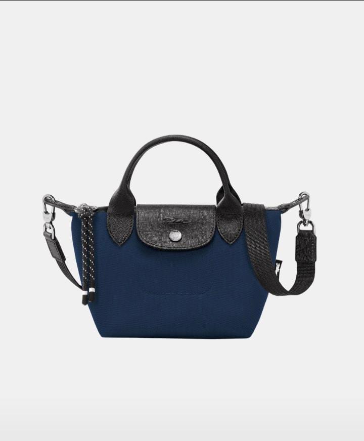 Longchamp Le Pliage Energy Top Handle Mini Xs Canvas Crossbody Navy