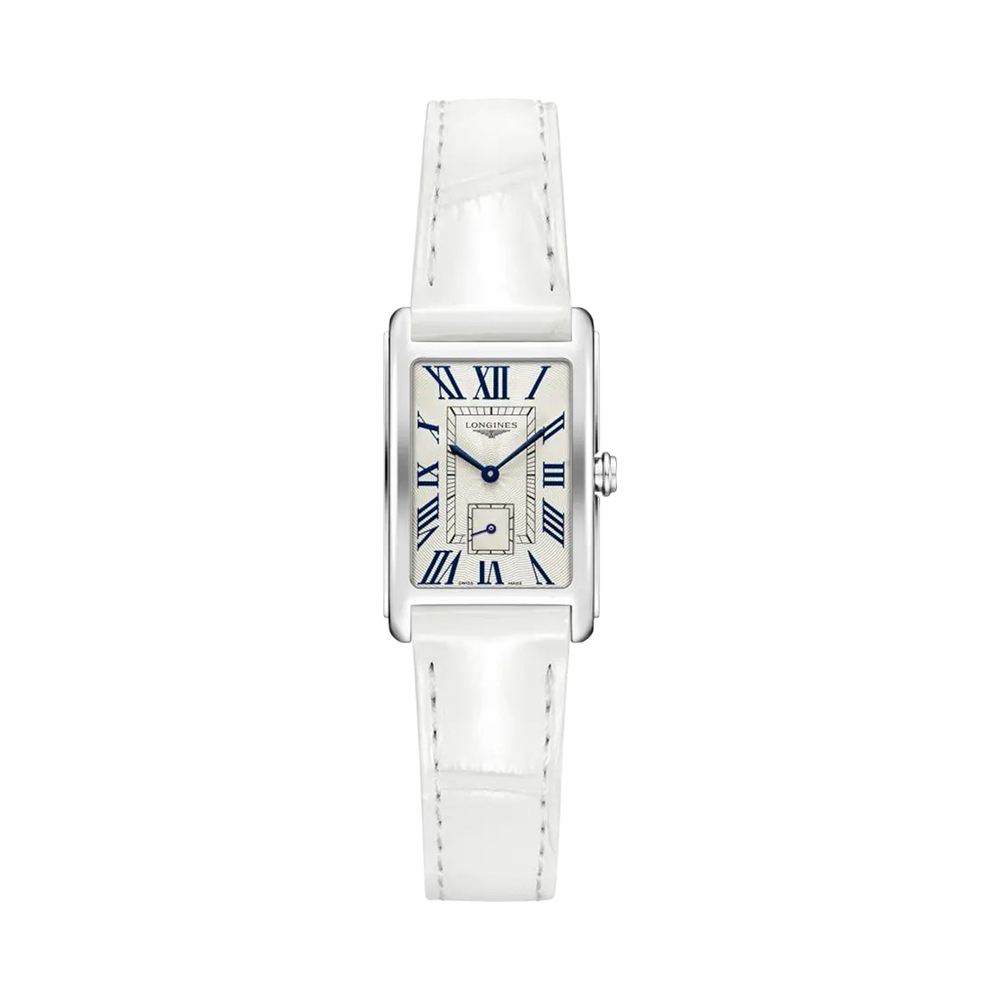 Longines Dolcevita 20 - L5.255.4.71.2 Quartz Silver Flinque White Leather