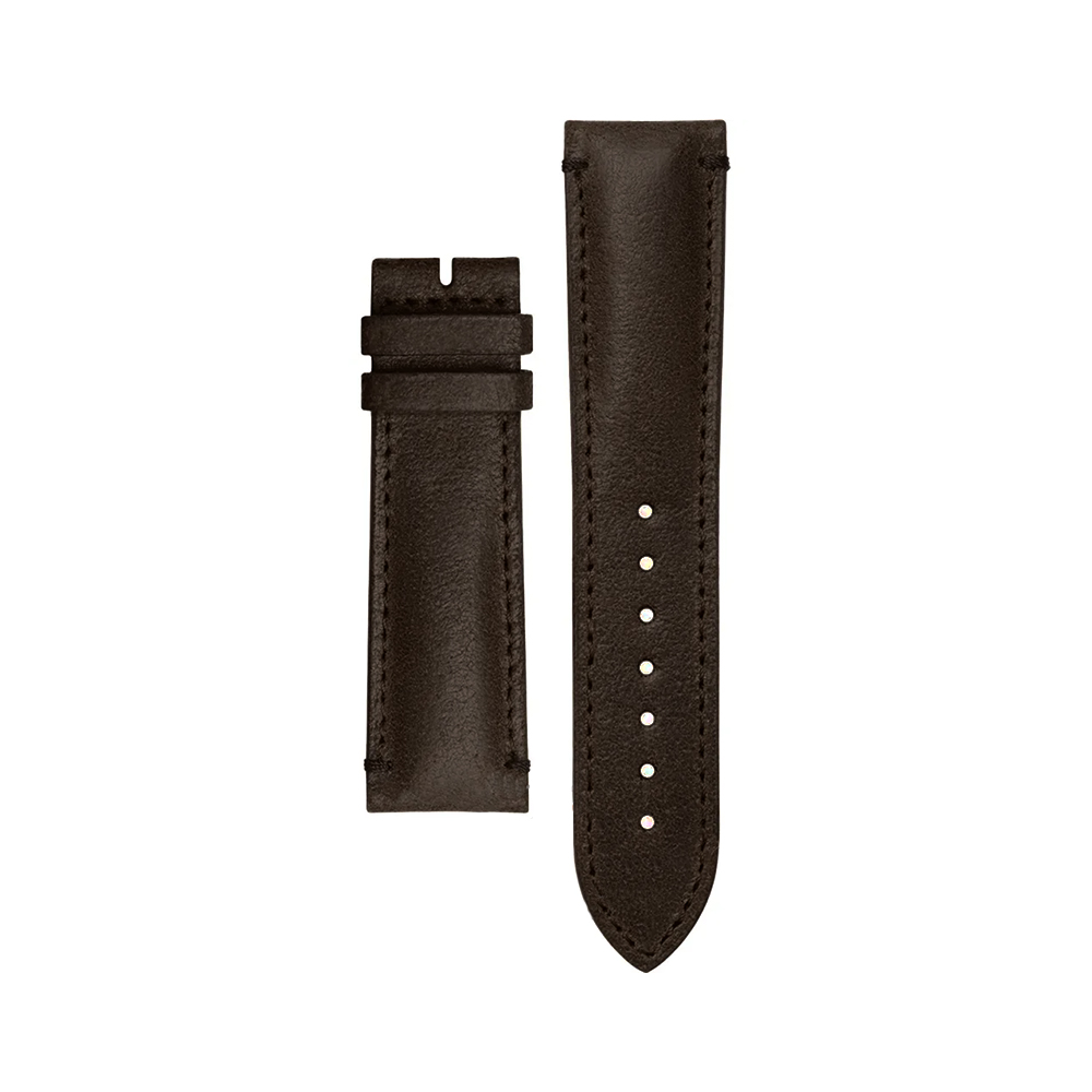 Longines Semi Matt Calf Leather Strap Watch Brown