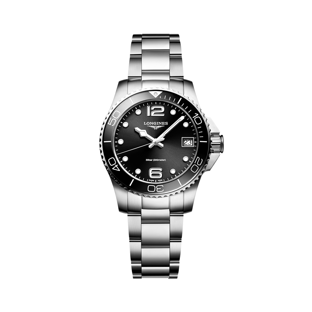 Longines Hydroconquest 32 - L3.370.4.56.6 Quartz Sunray Black Stainless Steel