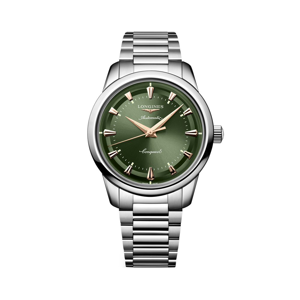 Longines Conquest 40 - L1.650.4.02.6 Heritage Green Lacquered Steel Strap