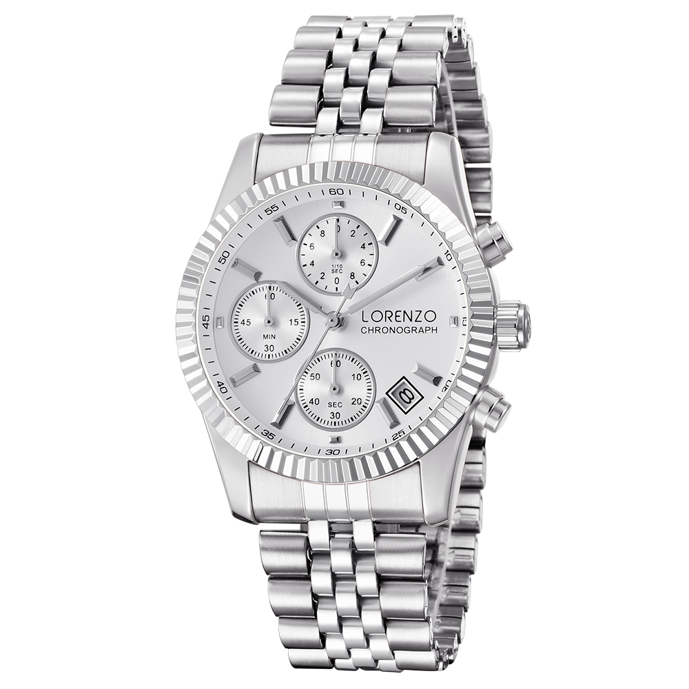 Lorenzo Jam Tangan LORENZO 7109 Original Rantai Stainless