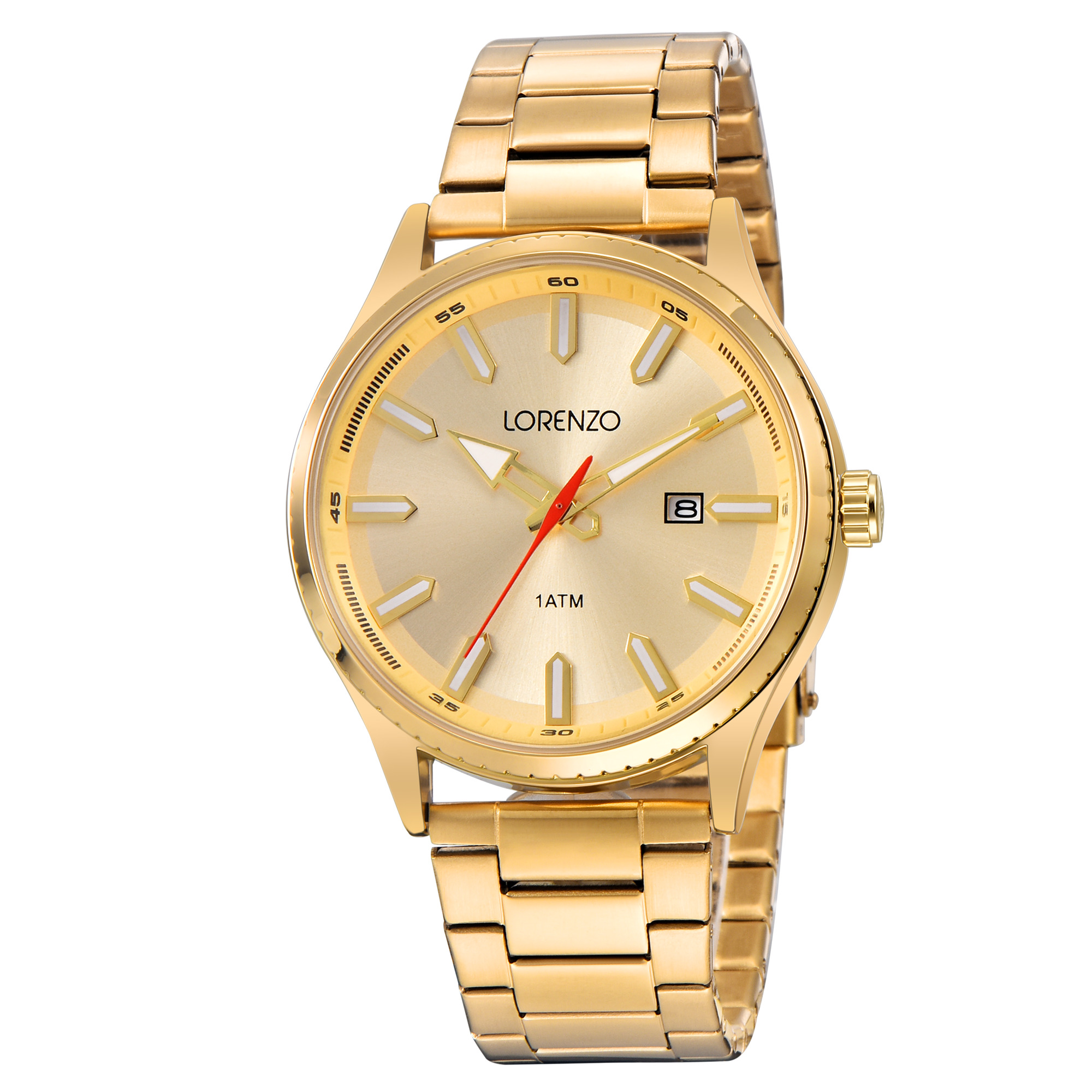 Lorenzo Jam Tangan LORENZO 6102 Rantai Stainless Original
