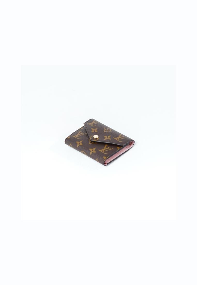 Louis Vuitton Dompet LOUIS VUITTON LV ROSALIE ECLIPSE BROWN ROSE PINK COIN WALLET 100% ORIGINAL