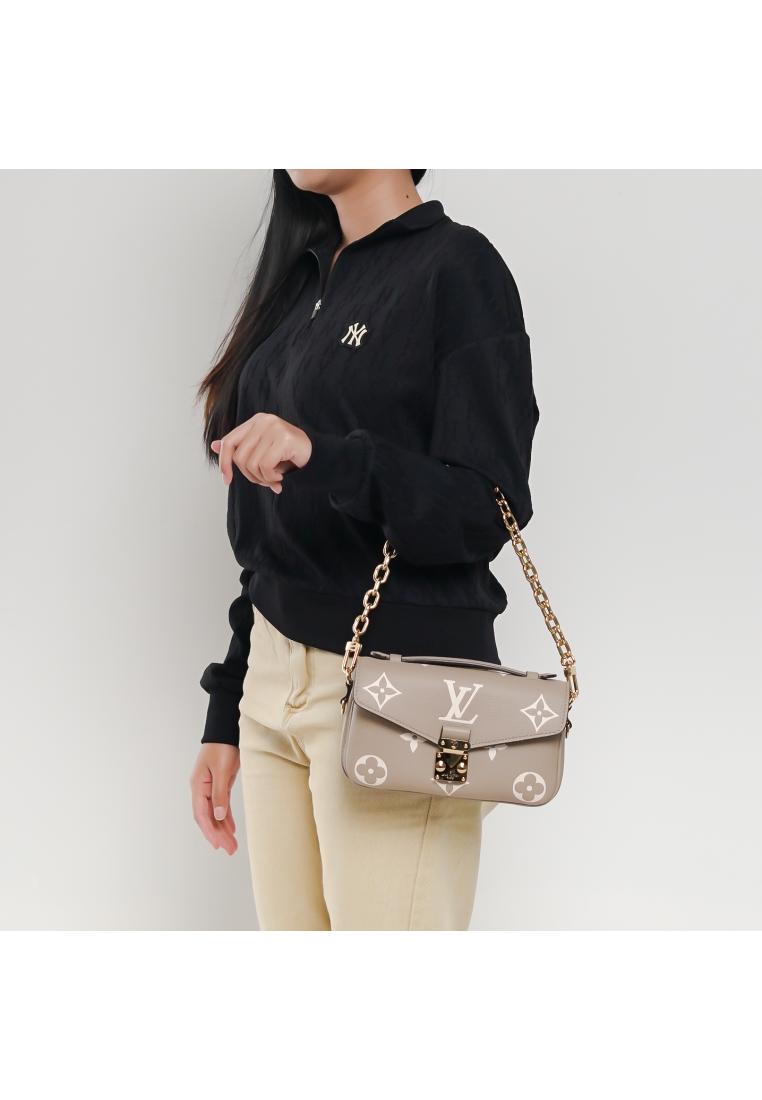 Louis Vuitton Tas LOUIS VUITTON LV POCHETTE METIS EAST WEST EMPREINTE BEIGE CHAIN SHOULDER BAG 100% 