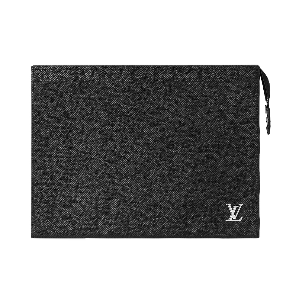 Louis Vuitton Pochette Voyage Taiga Leather Black