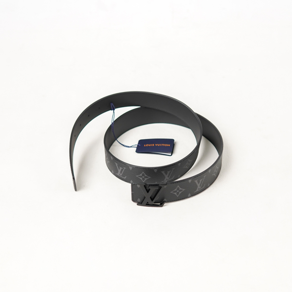 Louis Vuitton Ikat Pinggang LOUIS VUITTON LV INITIALES 40MM REVERSIBLE ECLIPSE MATTE BLACK BELT 100%