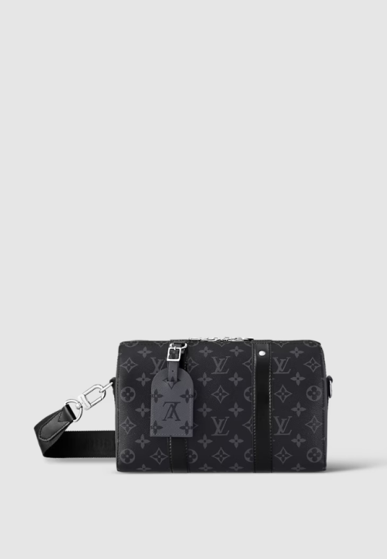 Louis Vuitton City Keepall Monogram Eclipse Reverse Black Gray