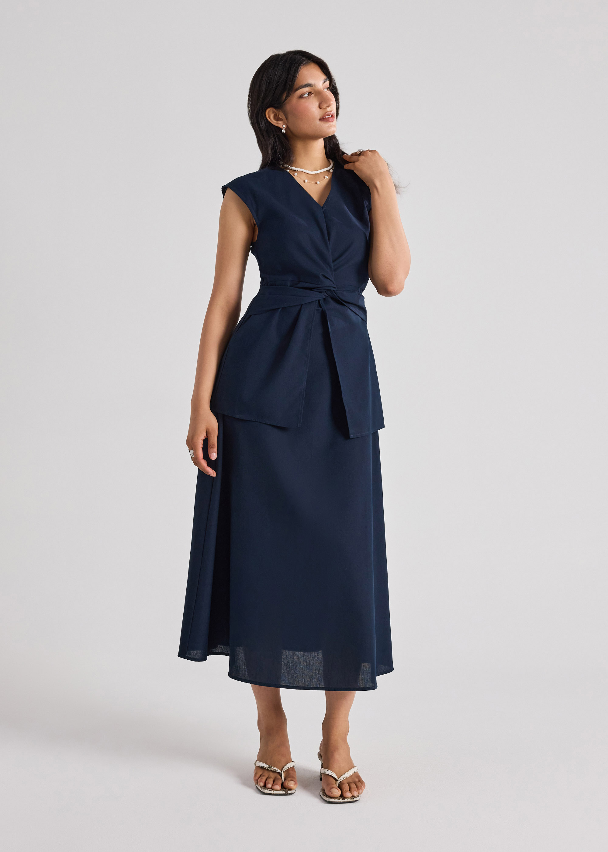 Love, Bonito Dress Wanita - Zahira Twist Front Fit & Flare Dress