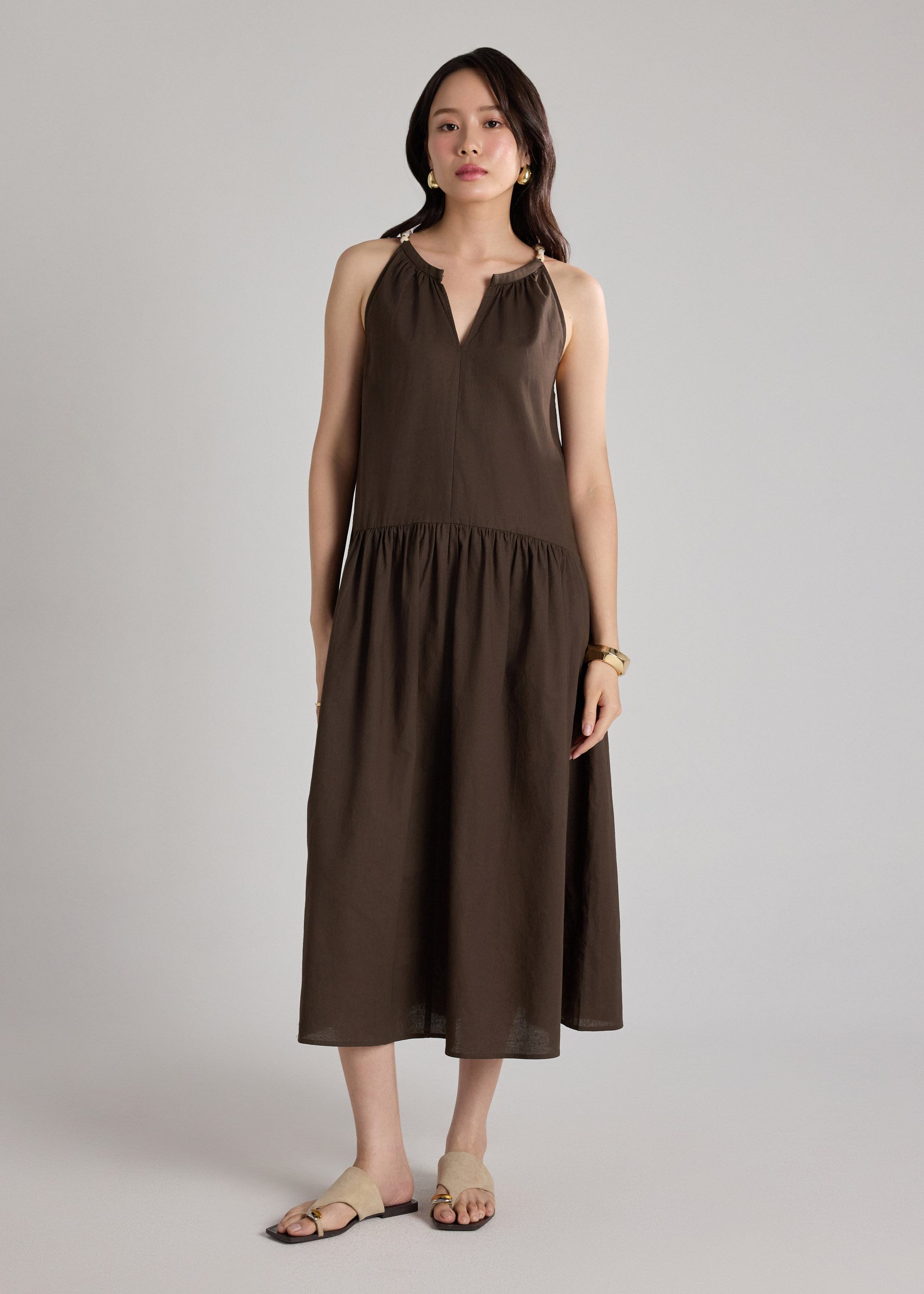 Love, Bonito Dress Wanita - Coastal Beads Trapeze Dress