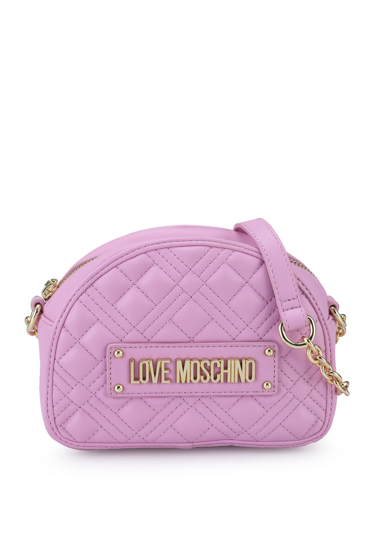moschino pink velvet bag