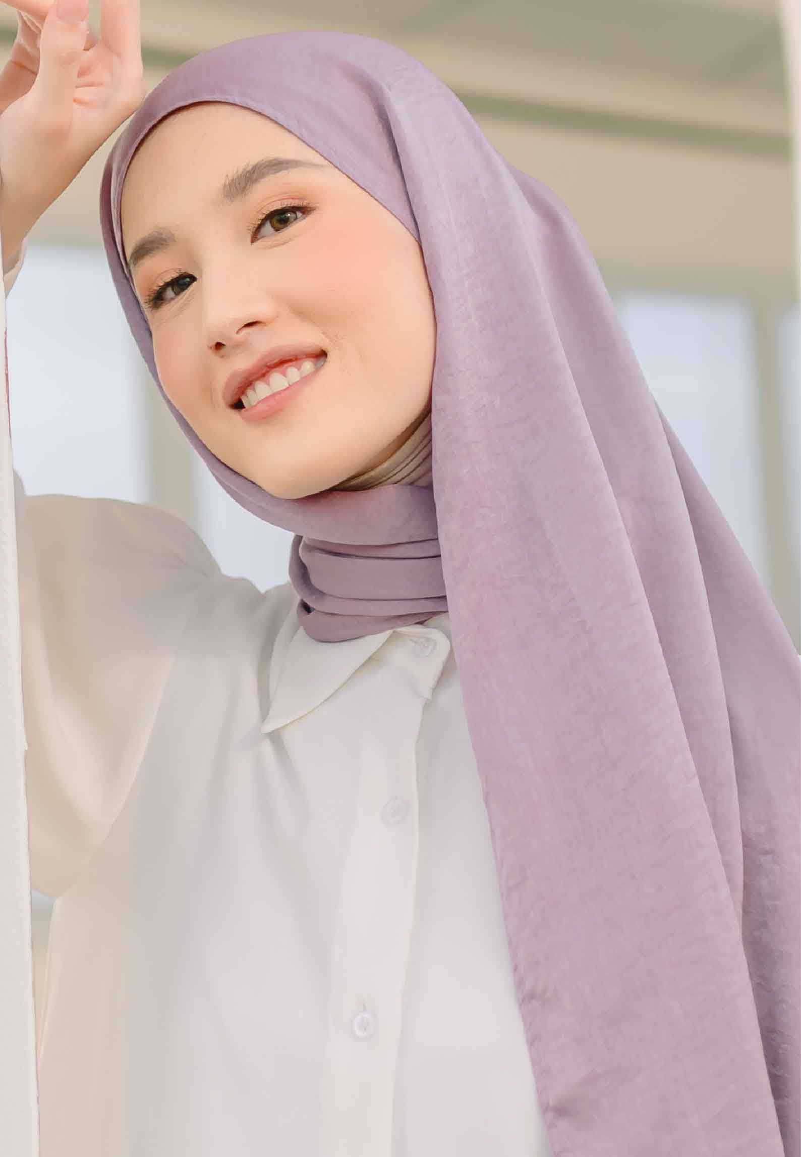 Lozy Hijab Kian Shawl Dusty Purple