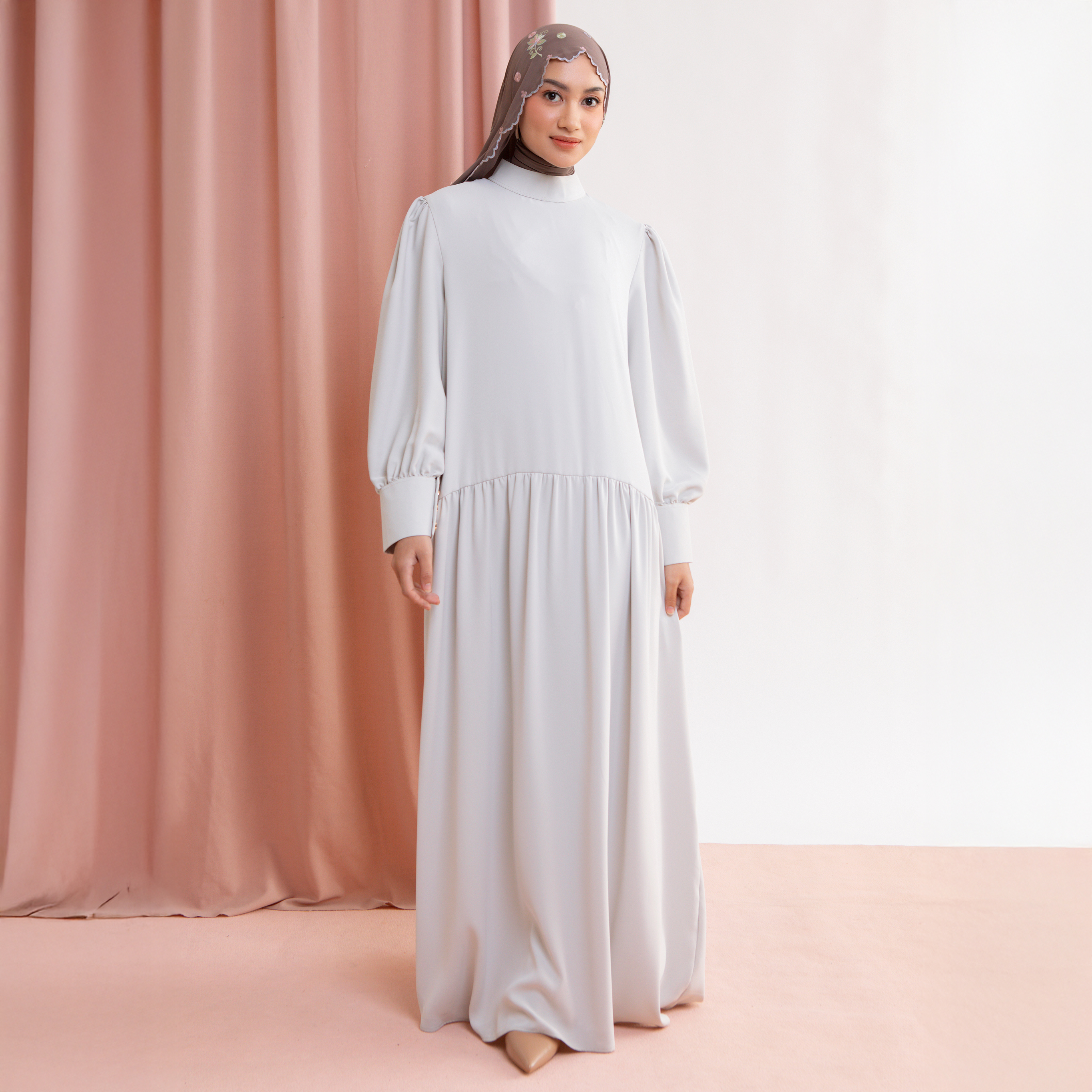 Lozy Hijab Lesti Dress Lozy x Lesti Sand