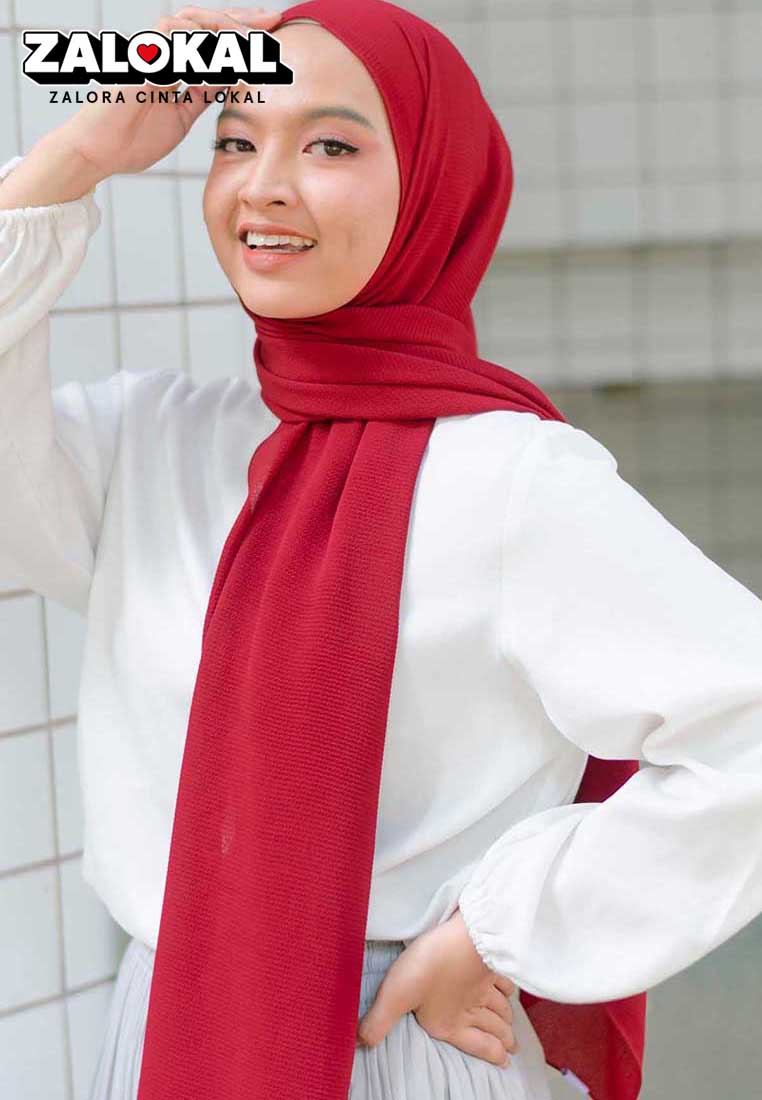 Lozy Hijab Malaysia Shawl Maroon