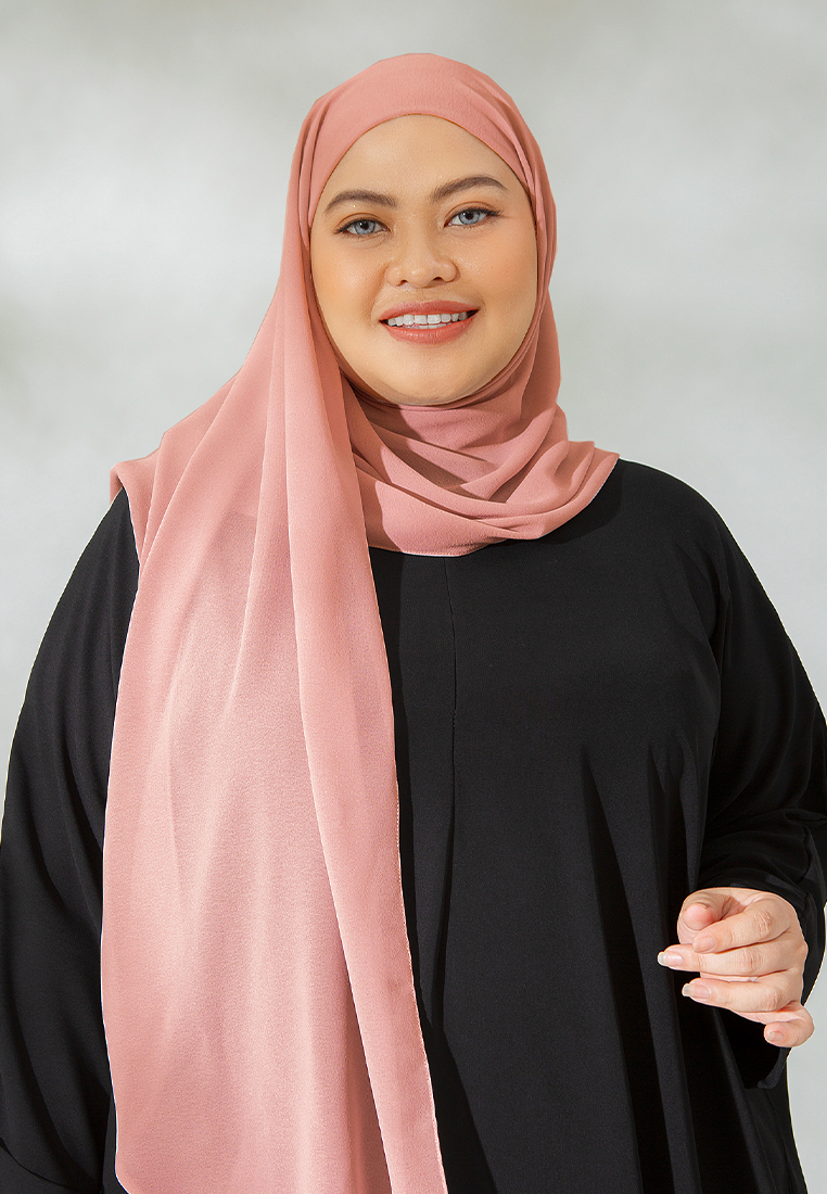 Lozy Hijab Bawal Shawl Misty Rose