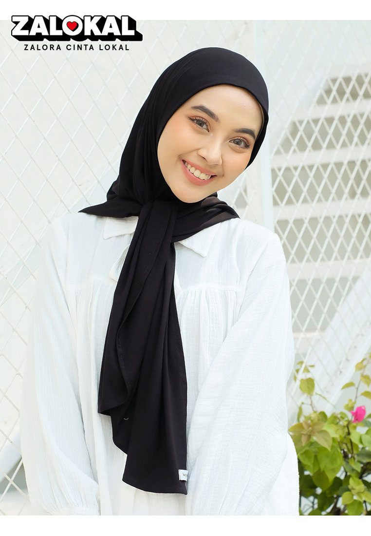 Lozy Hijab Taqira Instan (Hijab Instan Rayon) Black