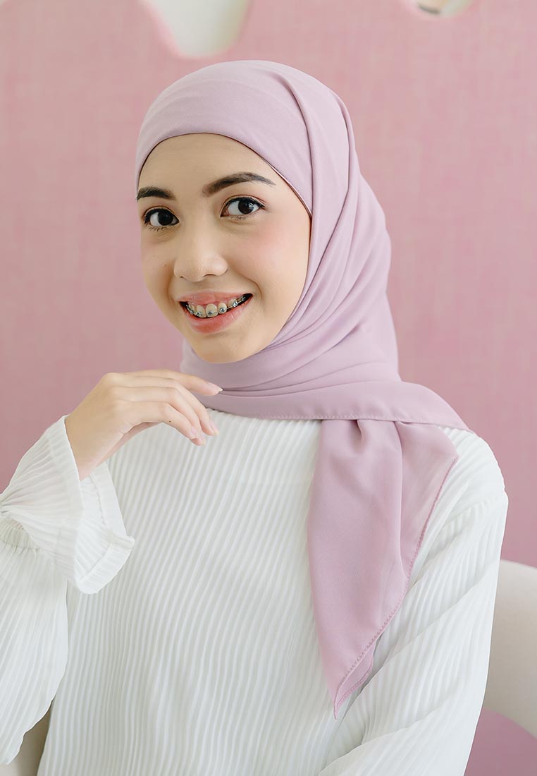 Lozy Hijab Araa Square Purple Blush