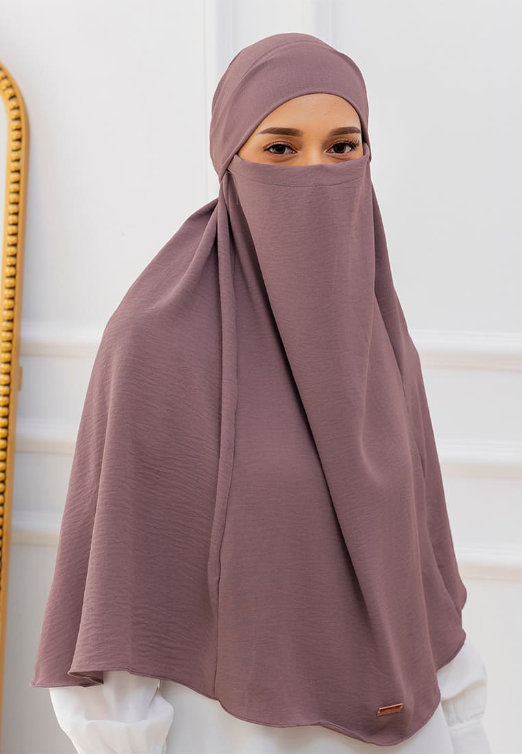Lozy Hijab Halima French Khimar Frappuccino