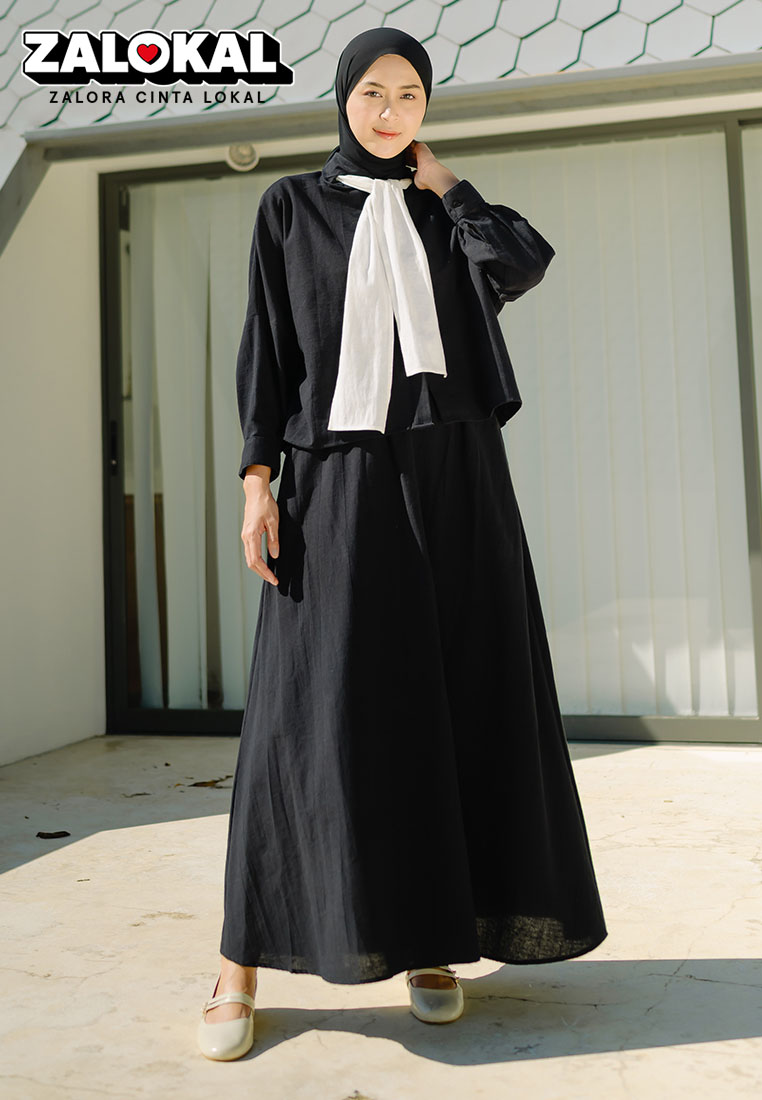 Lozy Hijab Noona Set Black