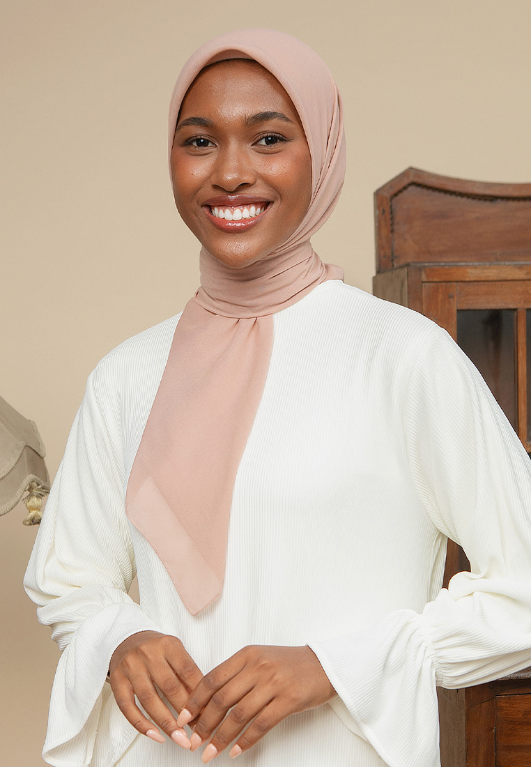Lozy Hijab Nala Voal Square Peach