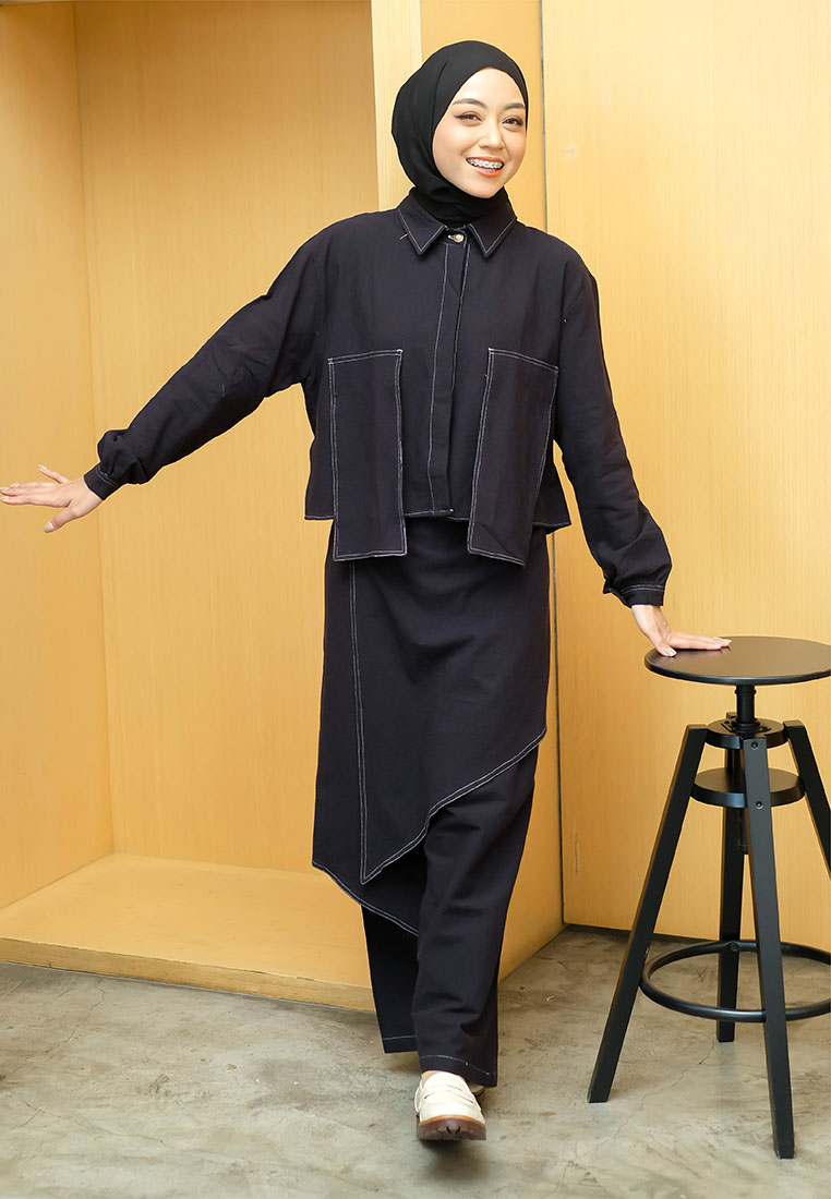 Lozy Hijab Naomi Set Black