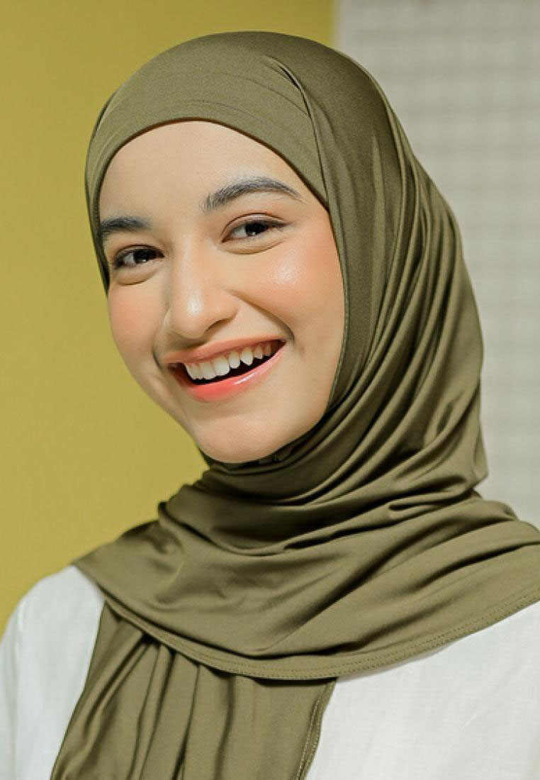 Lozy Hijab Rayna Instan Jersey (Hijab Instan Jersey) Army