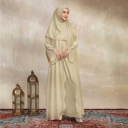 Lozy Hijab Aisha Abaya Avocado