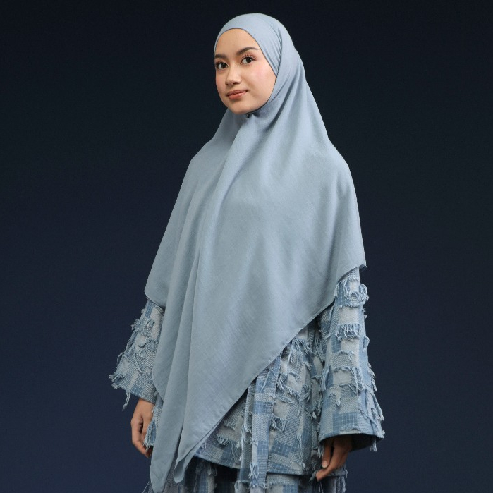 Lozy Hijab Syifa Khimar Bandana Lozy x Syifa Kamila Denim