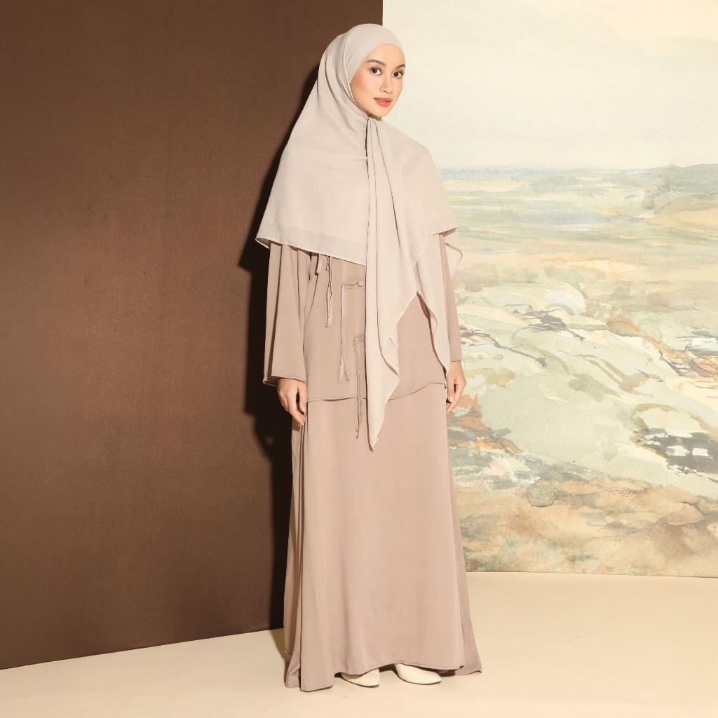 Lozy Hijab Sera Set Oatmeal