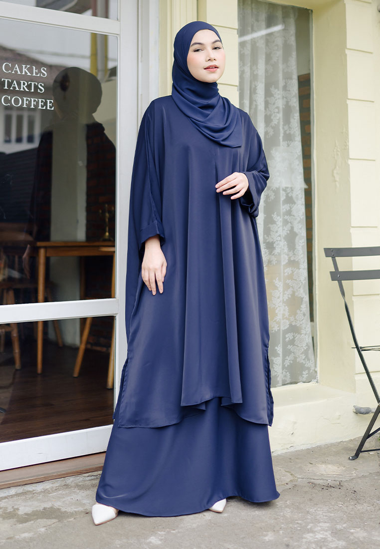 Lozy Hijab Haifa Tunik Set Navy