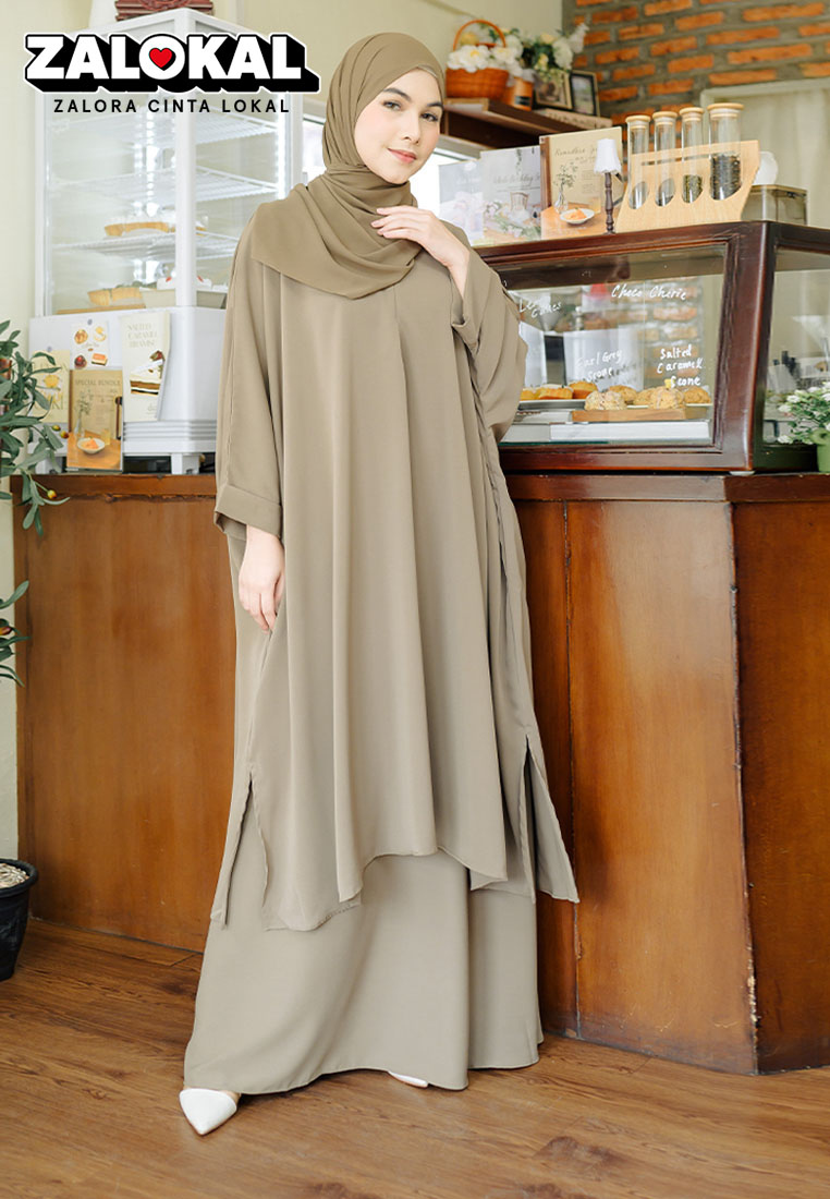 Lozy Hijab Haifa Tunik Set Millitary