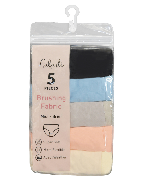 Luludi Panty Saver Pack LP 5020A - Midi Brief - Brushing Fabric