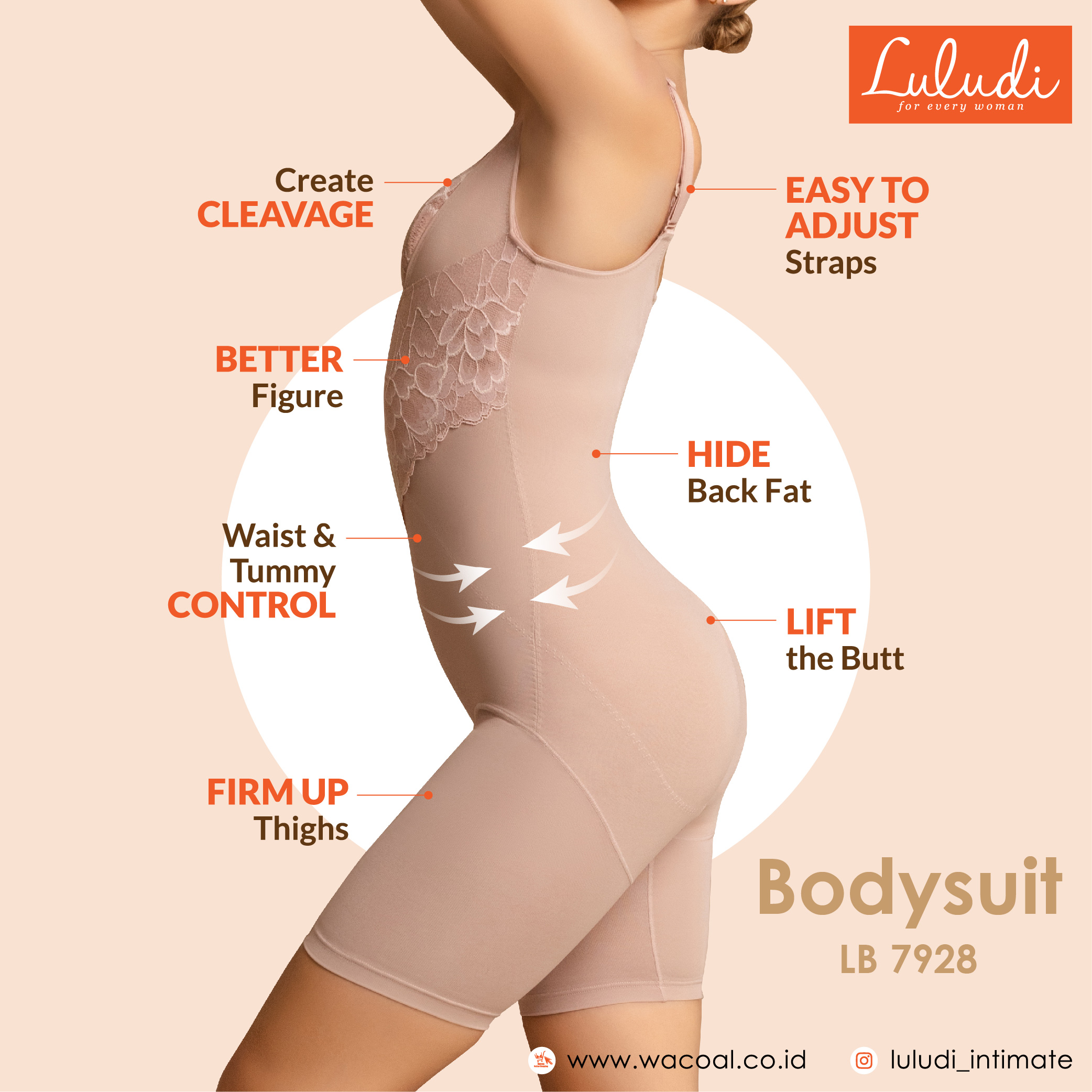Luludi Vagary Shape Body Suit LB 7928