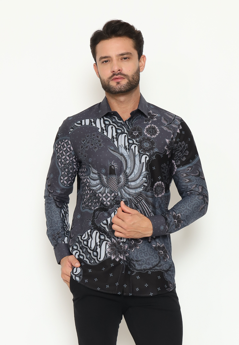 MAGINOT WIDYA Batik Pria Slim Fit Lengan Panjang