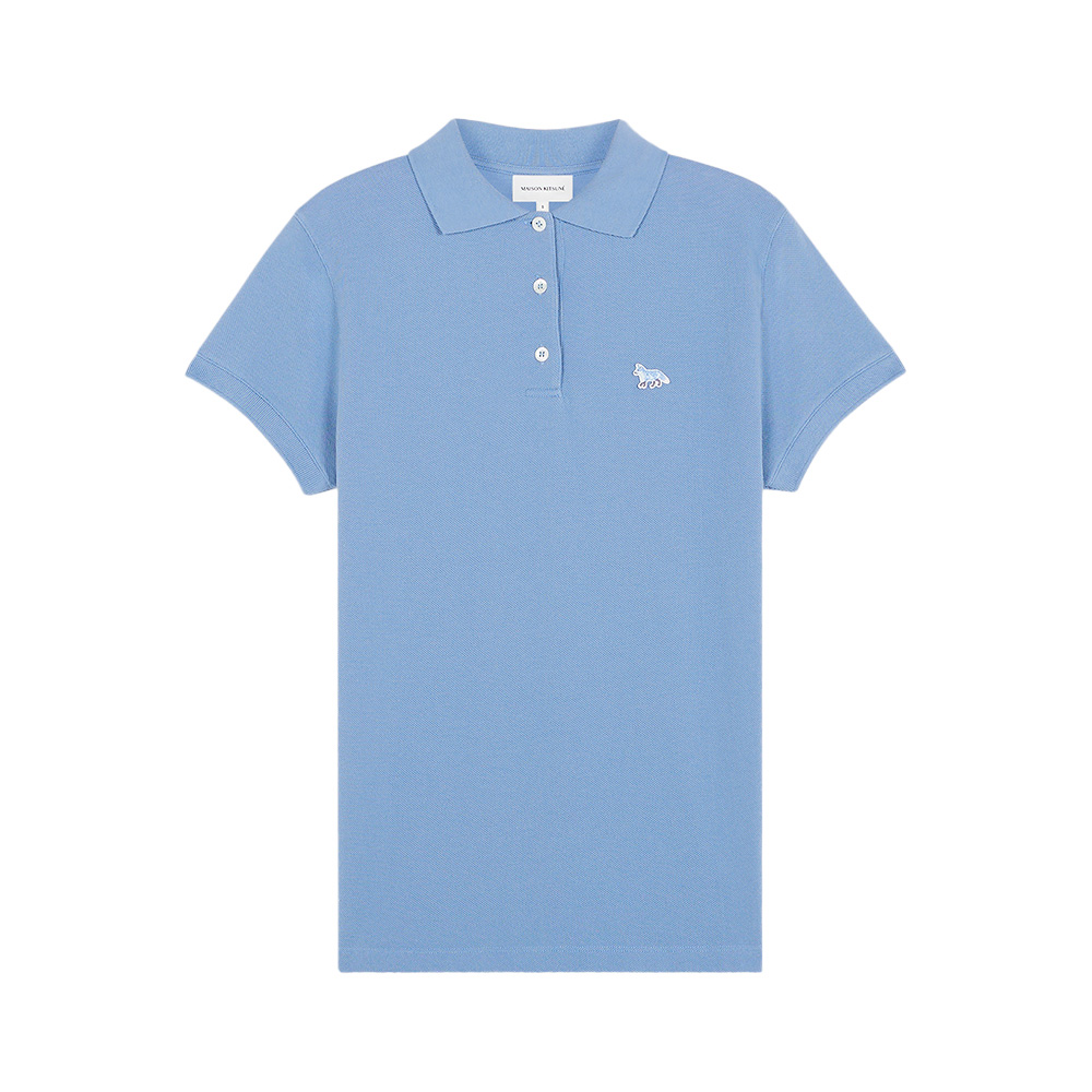 Maison Kitsune Baby Fox Patch Regular Polo Shirt Hampton Blue
