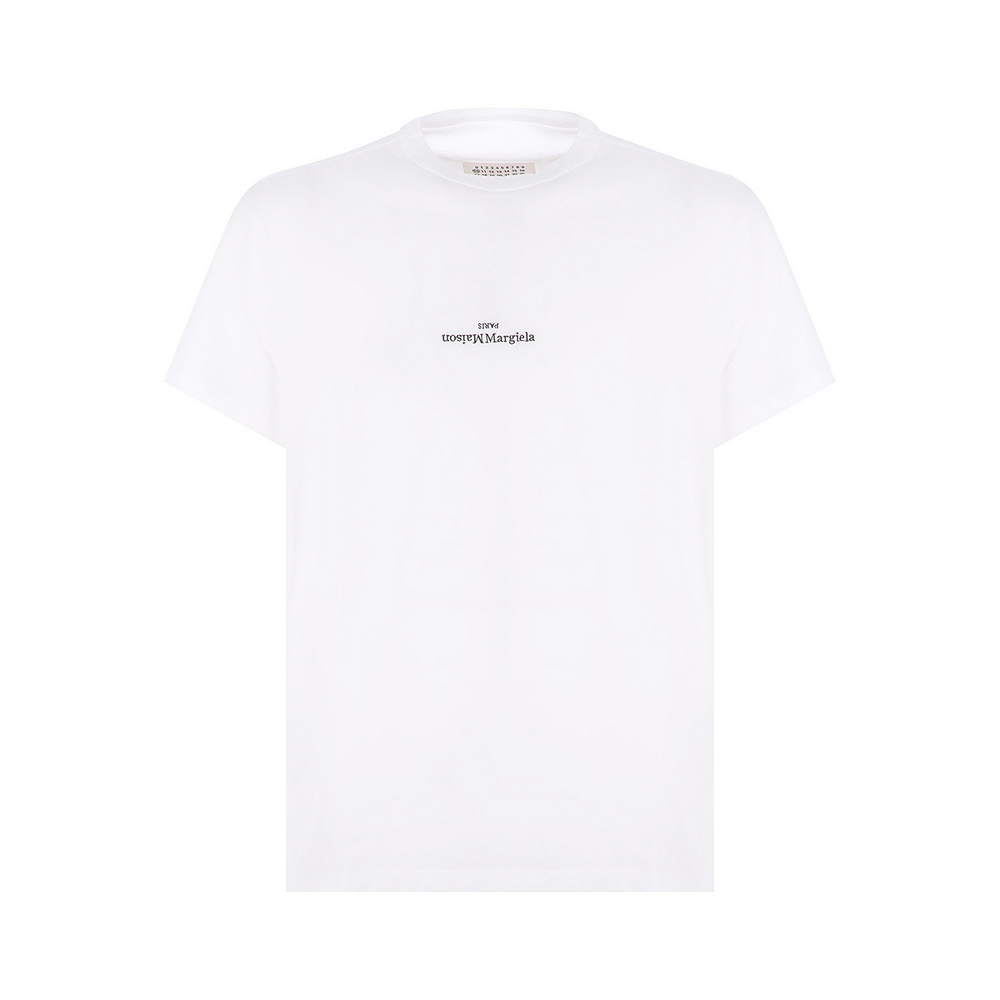 Maison Margiela [4.4PRIL KEJUTAN HARGA] Makò Distorted Logo T-Shirt White