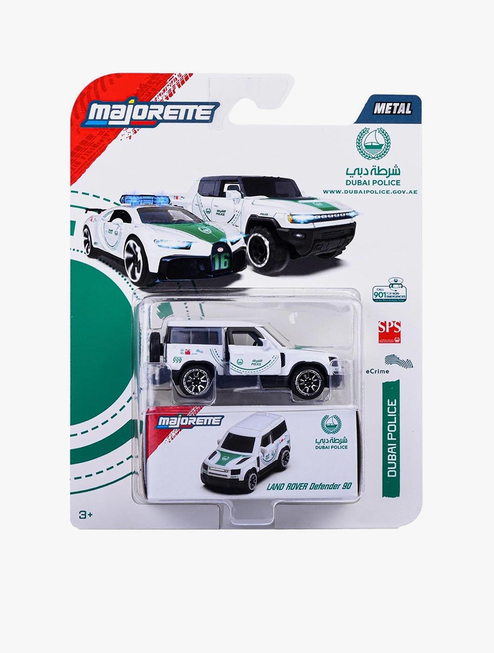 MAJORETTE LAND ROVER D90 SOS DUBAI POLICE 2025