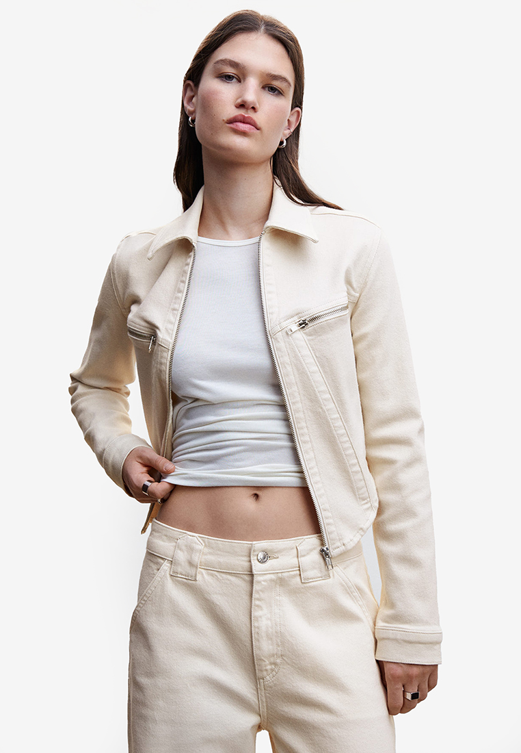 Mango Curved Hem Jacket