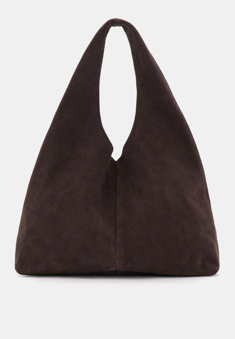Mango Suede Shopper Bag