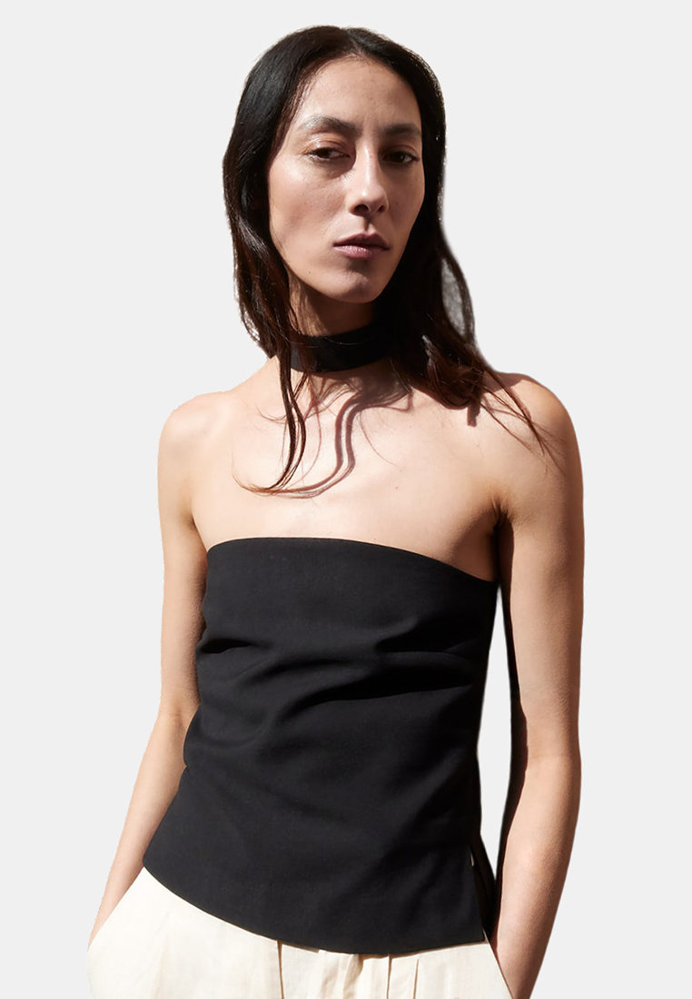 Mango Choker-Neck Top