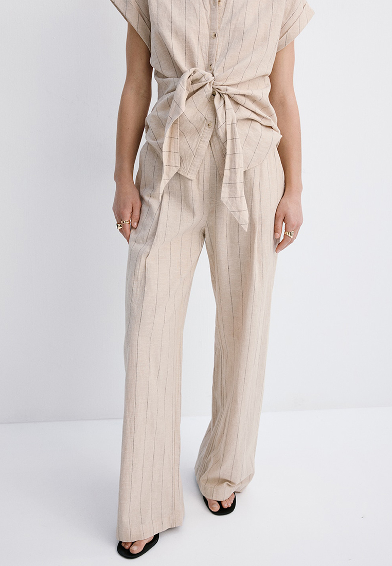 Mango Pinstripe Trousers