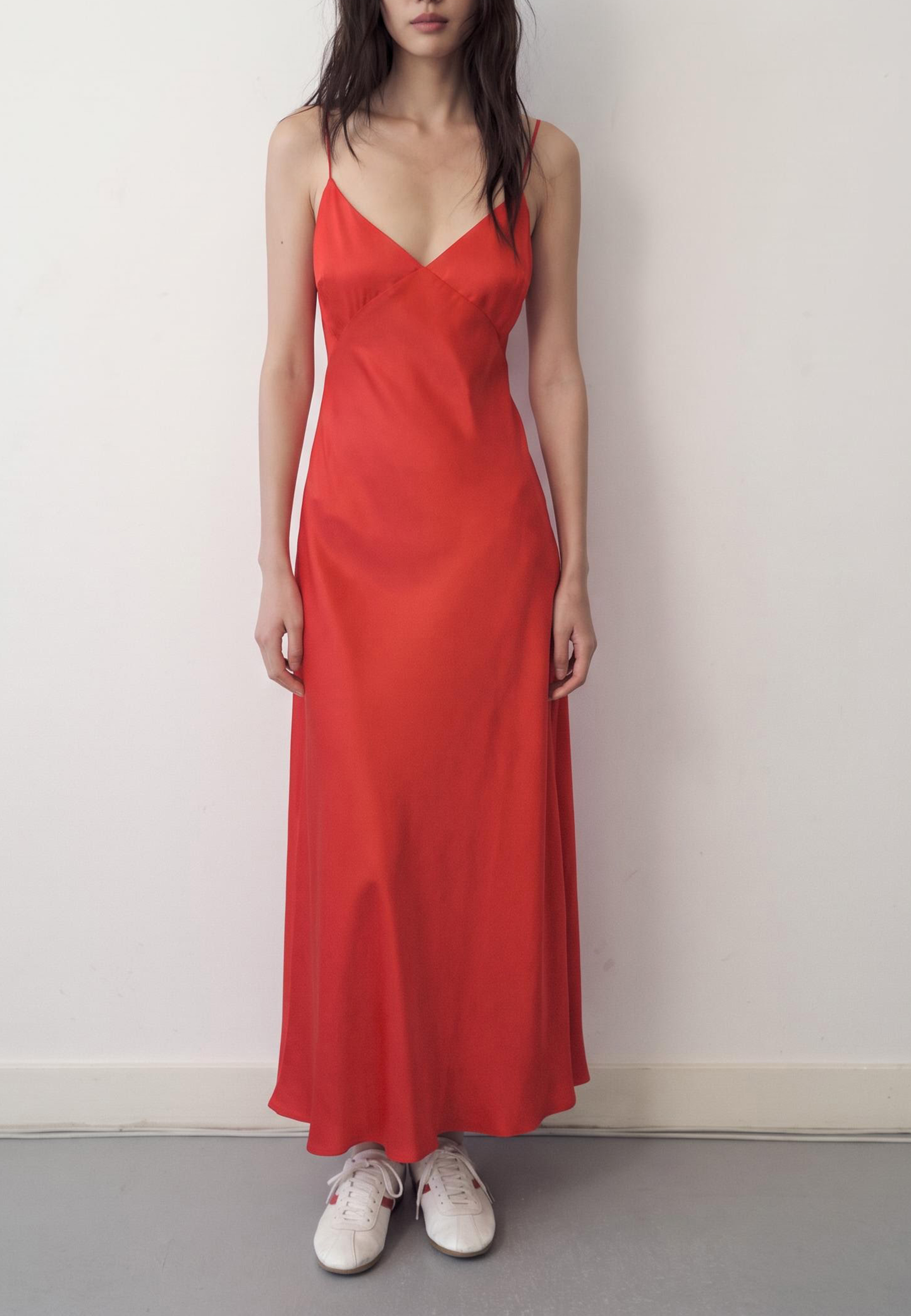 Mango V-Neck Dress
