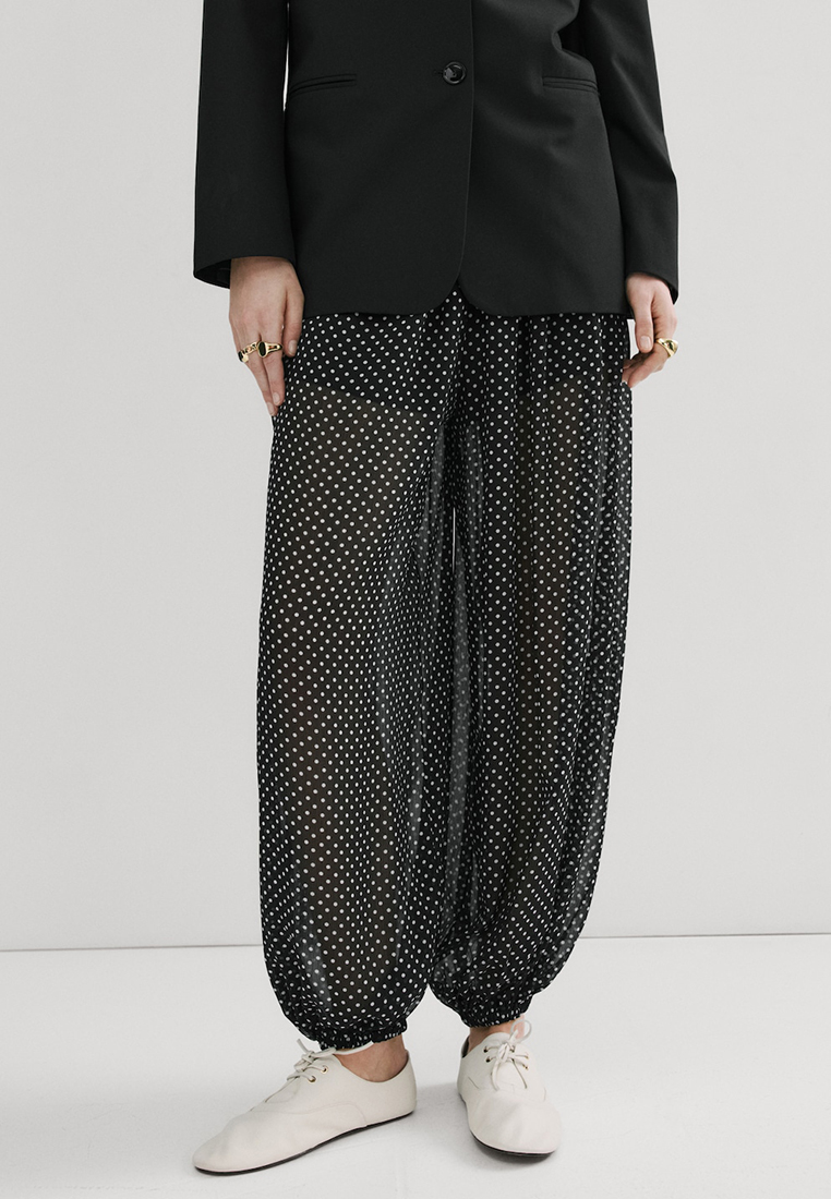 Mango Polka Dot Balloon Pants