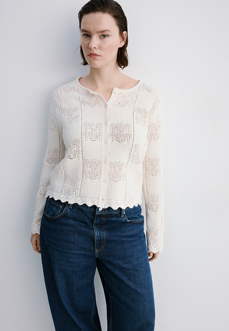Mango Patchwork Cardigan