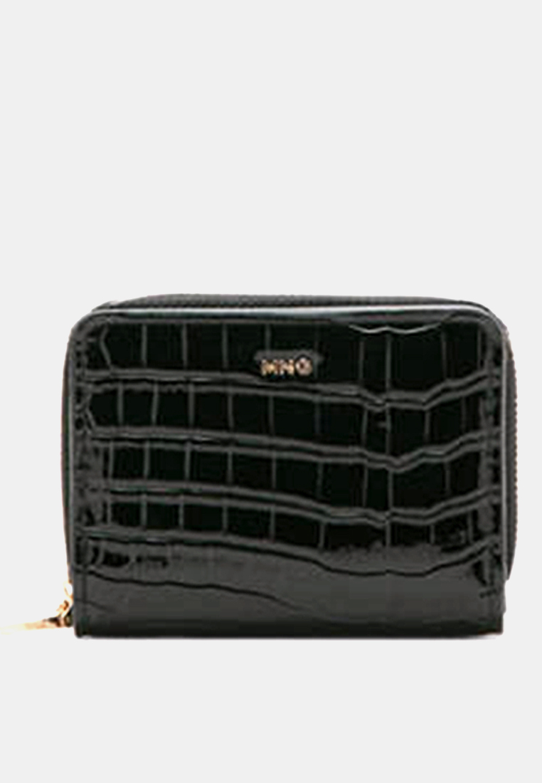 Mango Medium Glossy Croc Wallet