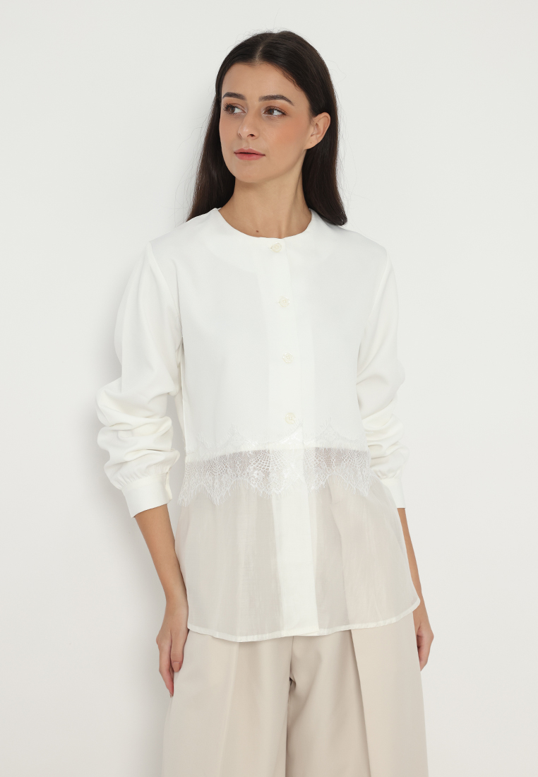 Mannequin Combination Korean Lace Blouse
