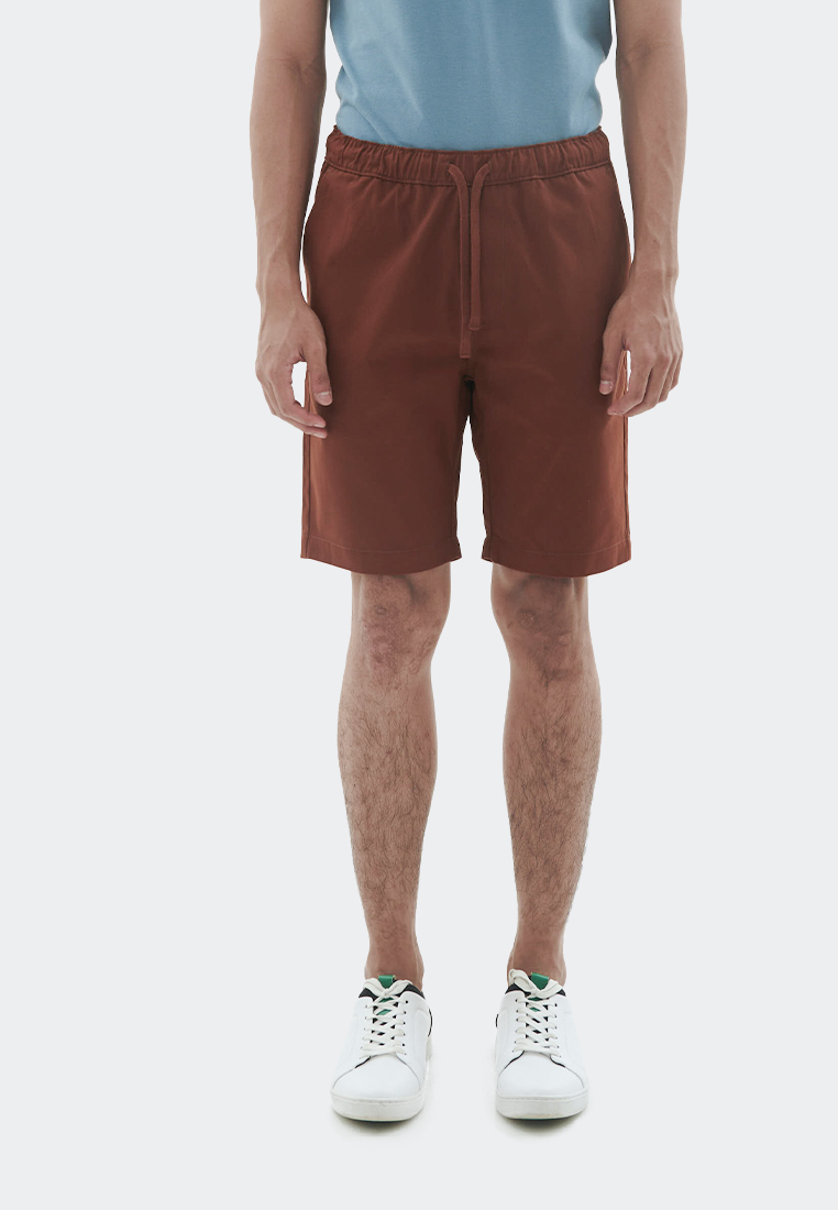 MANZONE celana bermuda pria DEMAND-TERACOTTA