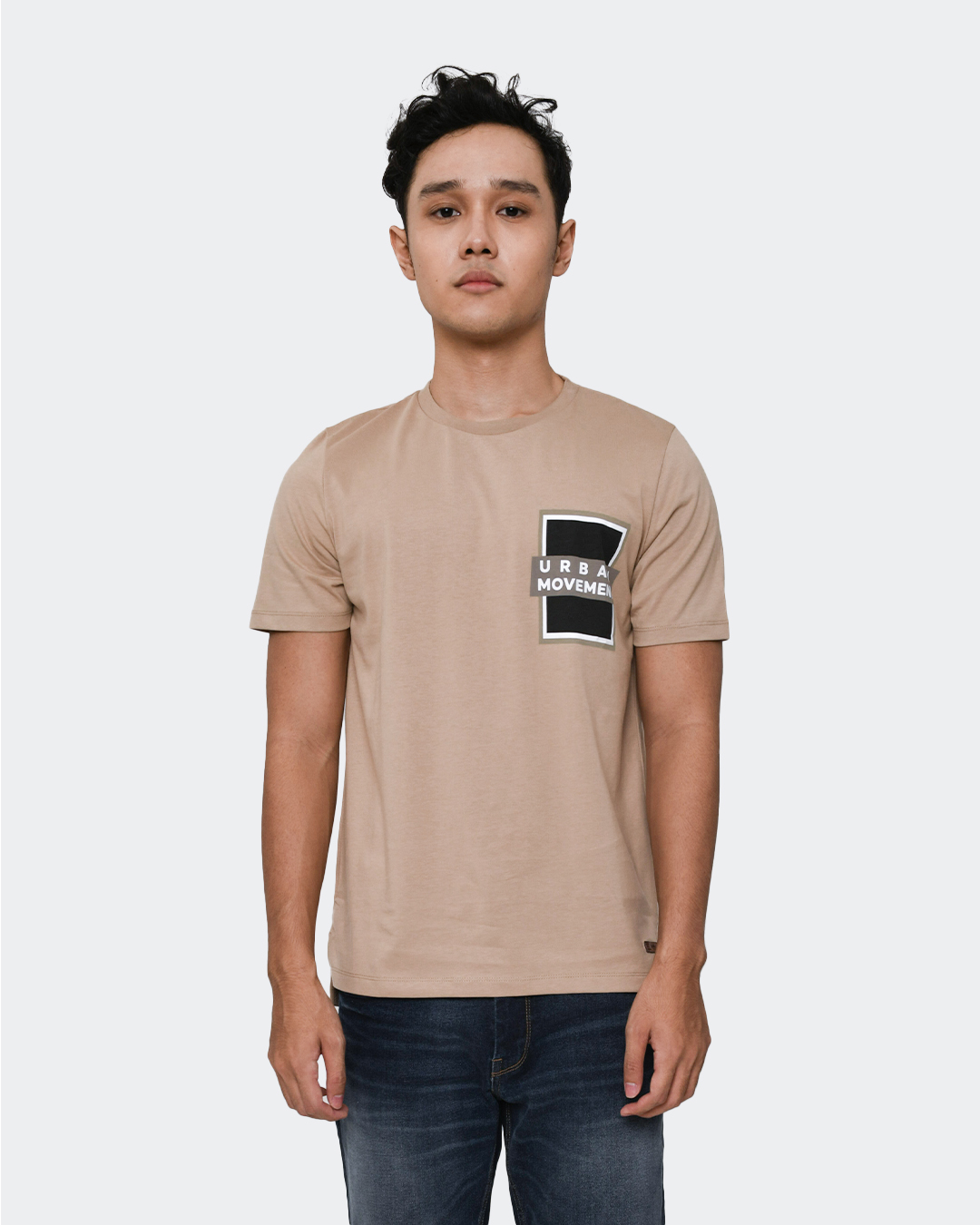 MANZONE Kaos lengan pendek TEXAS-BEIGE